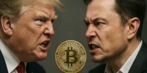 La pelea entre Donald Trump y Elon Musk acelera la caída de bitcoin