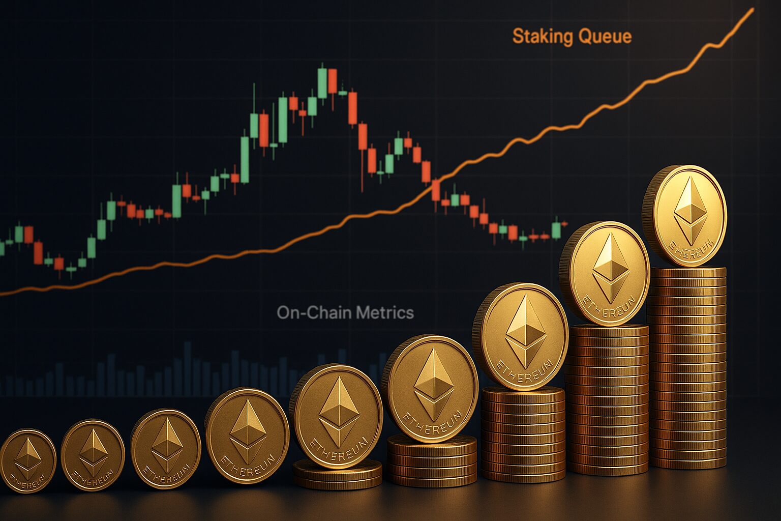 Cola de staking de Ethereum alcanza su nivel más alto desde 2023